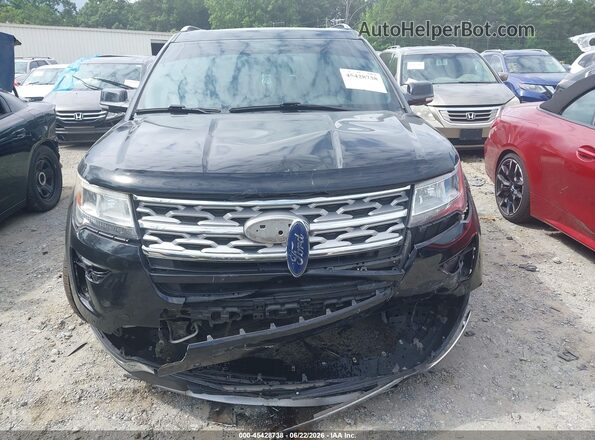 1FM5K7F86JGA70273 2018 FORD EXPLORER Black ხელსაწყოთა პანელის ხედი