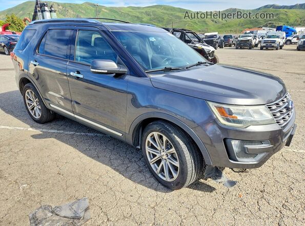 1FM5K7F87GGA45519 2016 FORD EXPLORER Gray 