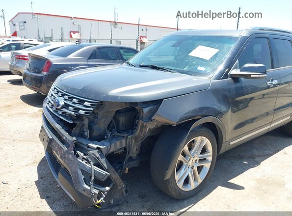 1FM5K7F87GGA84692 2016 FORD EXPLORER Gray Widok z przodu