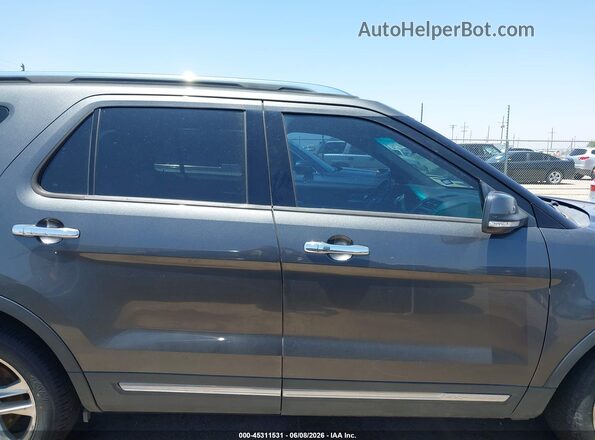 1FM5K7F87GGA84692 2016 FORD EXPLORER Gray Widok wnętrza 360 stopni