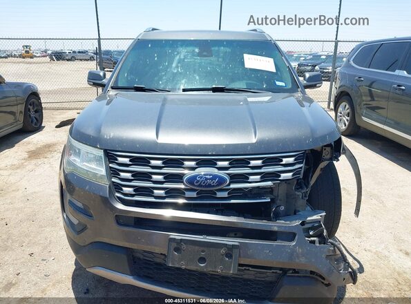 1FM5K7F87GGA84692 2016 FORD EXPLORER Gray Widok wnętrza z tyłu