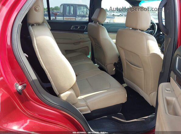 1FM5K7F87GGA84949 2016 FORD EXPLORER Red Widok naklejki z numerem VIN