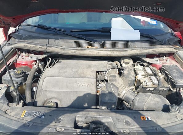 1FM5K7F87GGA84949 2016 FORD EXPLORER Red Widok z tyłu