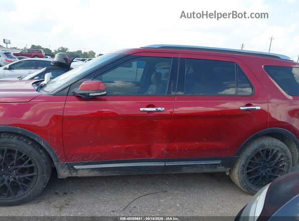 1FM5K7F87GGA84949 2016 FORD EXPLORER Red Widok wnętrza 360 stopni