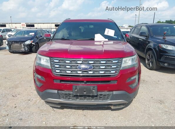 1FM5K7F87GGA84949 2016 FORD EXPLORER Red Widok zestawu wskaźników