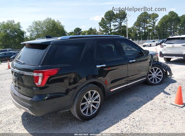 1FM5K7F87HGC06422 2017 FORD EXPLORER Black Tył prawy