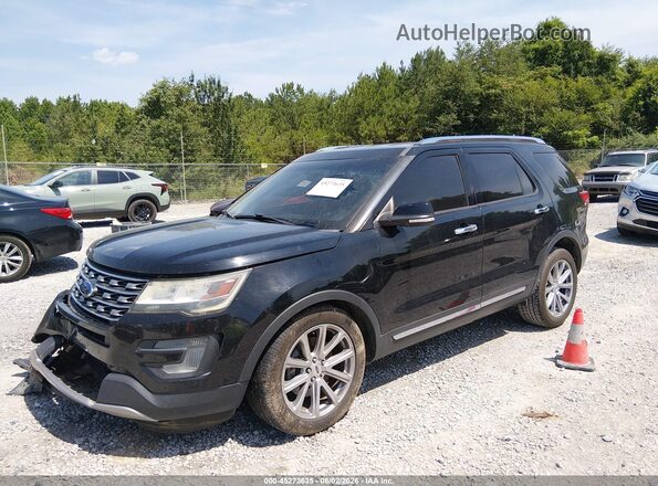 1FM5K7F87HGC06422 2017 FORD EXPLORER Black Przód lewy