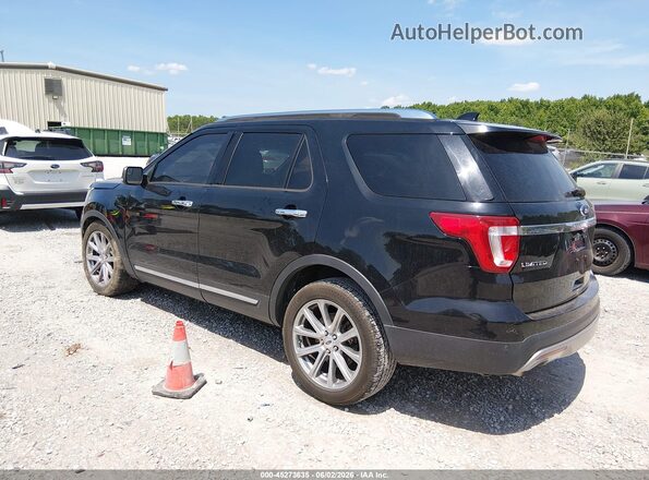 1FM5K7F87HGC06422 2017 FORD EXPLORER Black Tył lewy