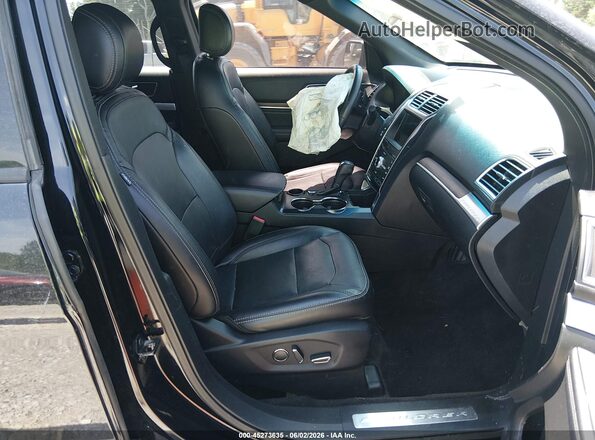 1FM5K7F87HGC06422 2017 FORD EXPLORER Black Widok wnętrza z przodu