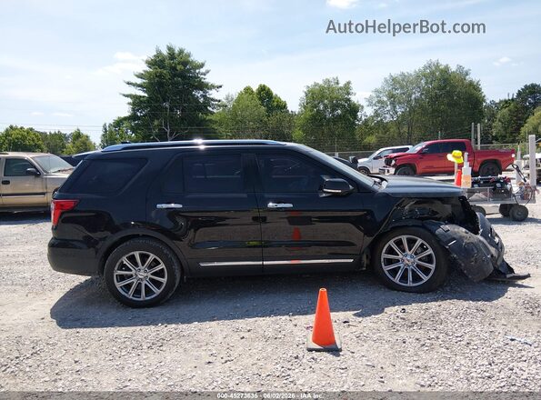 1FM5K7F87HGC06422 2017 FORD EXPLORER Black Widok wnętrza z tyłu