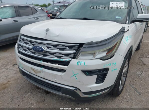 1FM5K7F87KGA32715 2019 FORD EXPLORER Белый Вид спереди