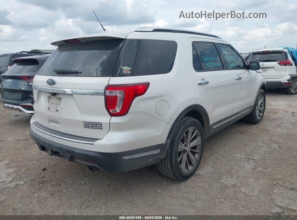 1FM5K7F87KGA32715 2019 FORD EXPLORER Белый Задняя правая четверть