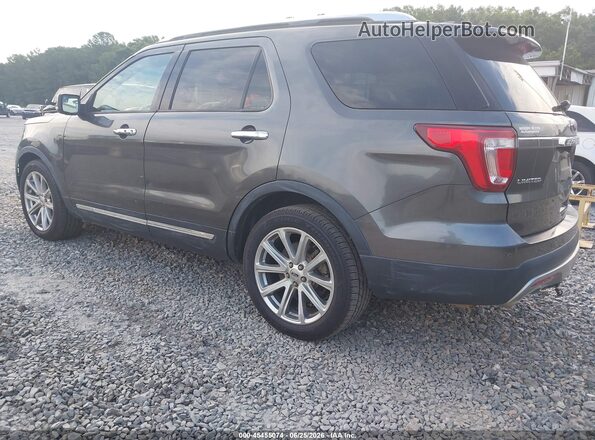 1FM5K7F89GGC48458 2016 FORD EXPLORER Gray Tył lewy