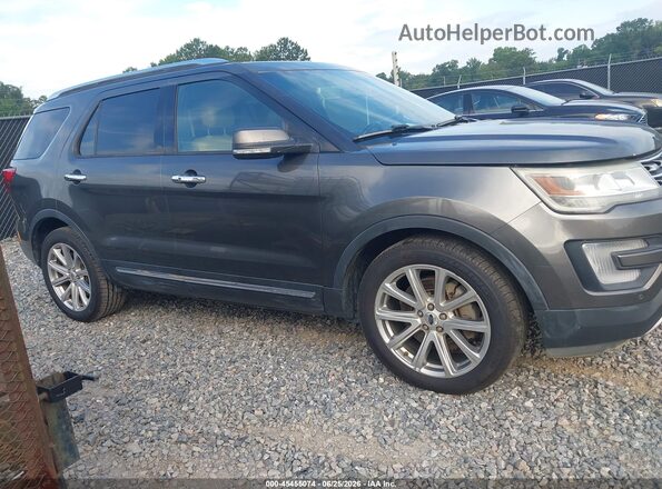 1FM5K7F89GGC48458 2016 FORD EXPLORER Gray Widok wnętrza z tyłu