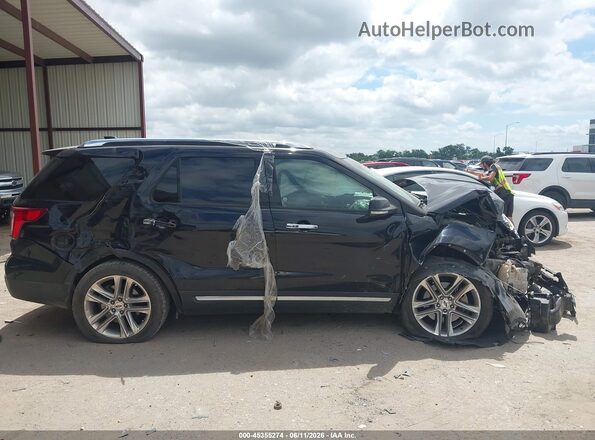 1FM5K7F89GGC65907 2016 FORD EXPLORER Black Вид задньої частини салону
