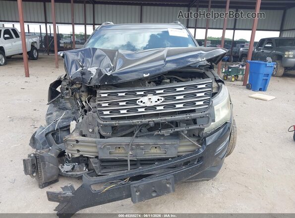 1FM5K7F89GGC65907 2016 FORD EXPLORER Black Вид щитка приладів