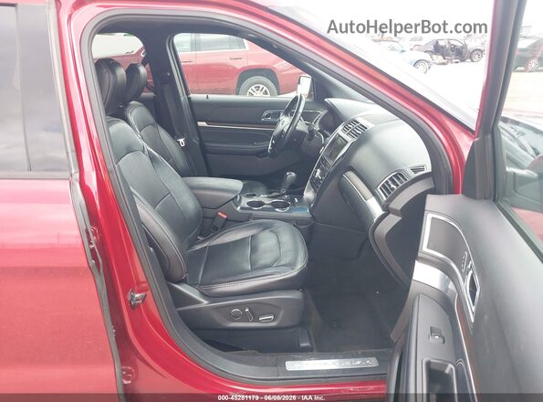 1FM5K7F89JGA41656 2018 FORD EXPLORER Красный Вид салона спереди