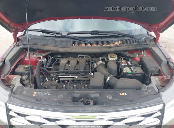 1FM5K7F89JGA41656 2018 FORD EXPLORER Красный Вид сзади