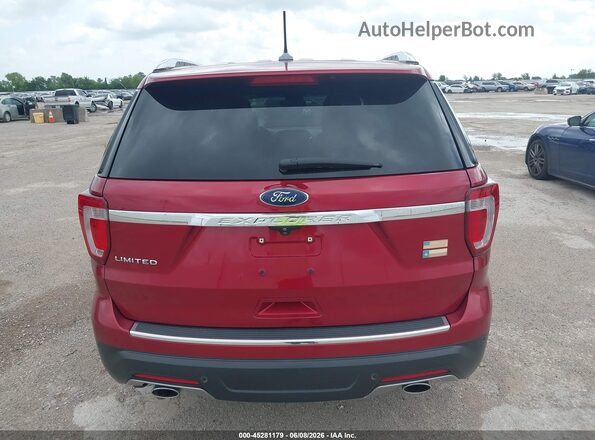 1FM5K7F89JGA41656 2018 FORD EXPLORER Красный 