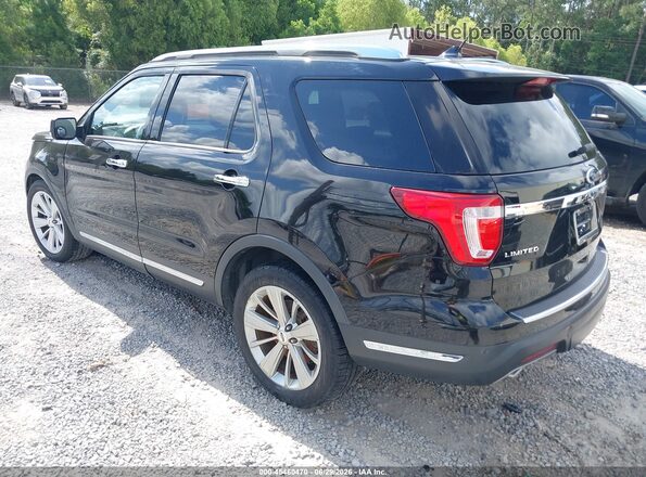 1FM5K7F89KGB12758 2019 FORD EXPLORER Black Tył lewy