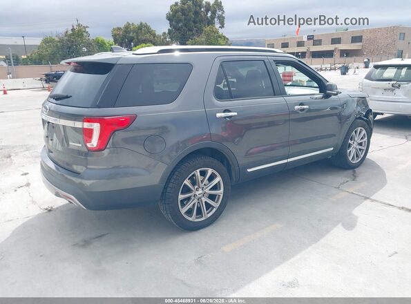 1FM5K7F8XGGA77011 2016 FORD EXPLORER Gray Tył prawy