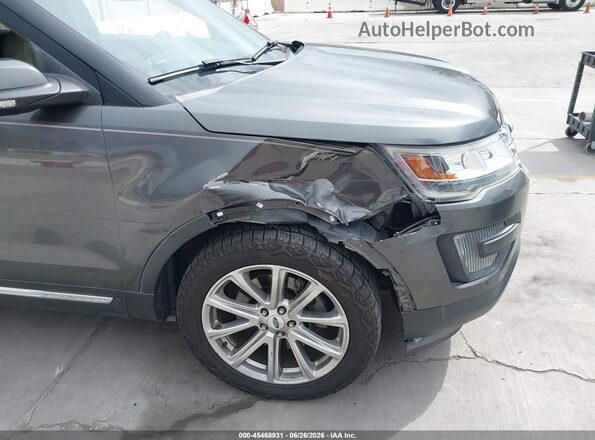 1FM5K7F8XGGA77011 2016 FORD EXPLORER Gray Widok z przodu