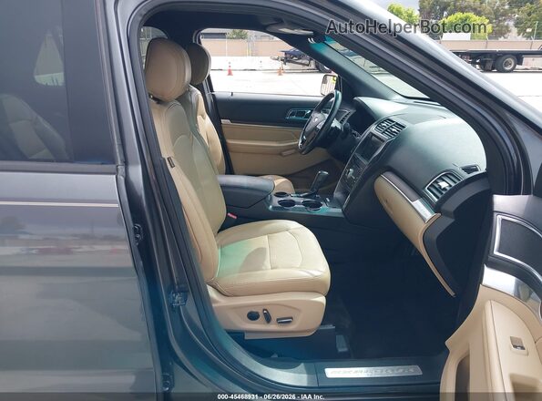 1FM5K7F8XGGA77011 2016 FORD EXPLORER Gray Widok wnętrza z przodu