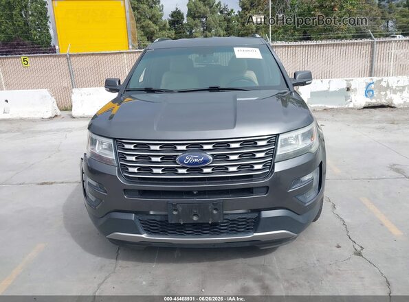 1FM5K7F8XGGA77011 2016 FORD EXPLORER Gray Widok zestawu wskaźników
