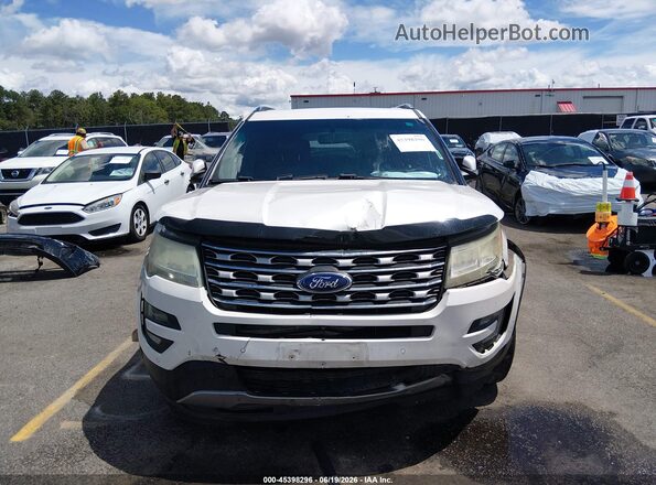 1FM5K7F8XGGB16082 2016 FORD EXPLORER White Вид щитка приладів