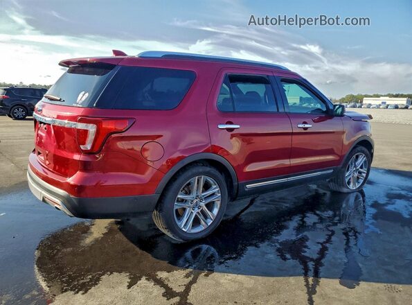1FM5K7F8XHGD48604 2017 FORD EXPLORER Красный Задняя правая четверть