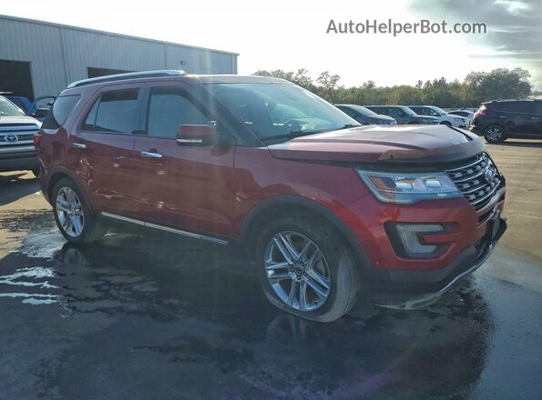 1FM5K7F8XHGD48604 2017 FORD EXPLORER Красный Передняя правая четверть