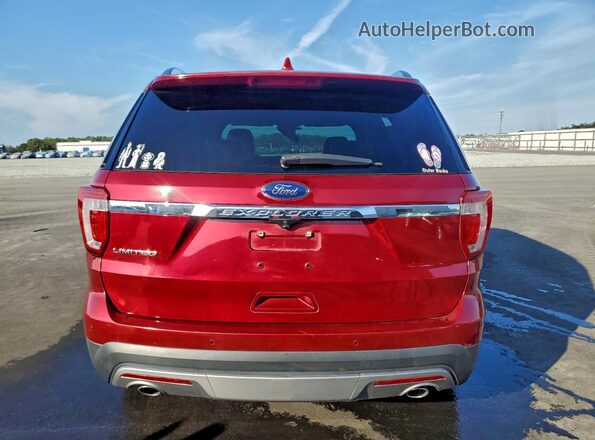 1FM5K7F8XHGD48604 2017 FORD EXPLORER Красный Вид сзади