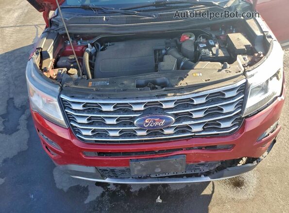 1FM5K7F8XHGD48604 2017 FORD EXPLORER Красный Вид подкапотного пространства