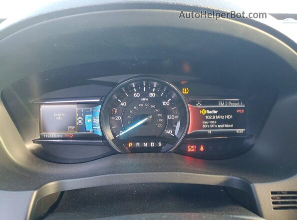 1FM5K7F8XHGD48604 2017 FORD EXPLORER Красный Вид щитка приборов