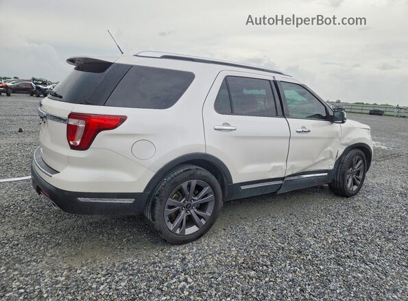 1FM5K7F8XJGA66663 2018 FORD EXPLORER White Tył prawy