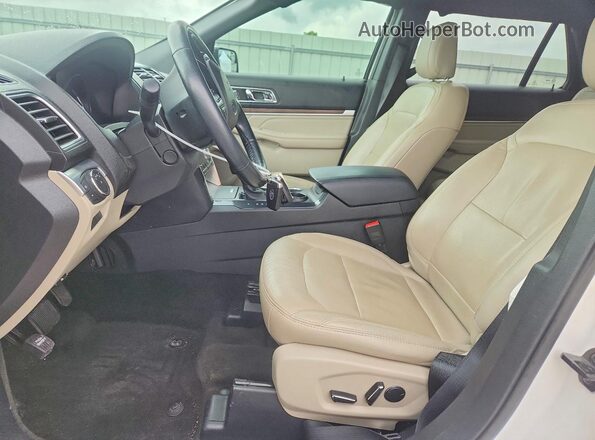 1FM5K7F8XJGA66663 2018 FORD EXPLORER White Widok wnętrza z przodu