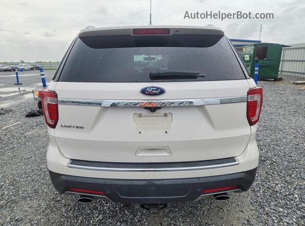1FM5K7F8XJGA66663 2018 FORD EXPLORER White Widok z tyłu