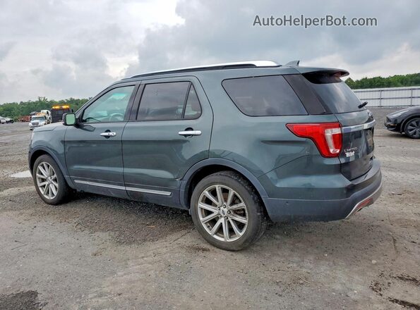 1FM5K7FH3GGC55129 2016 FORD EXPLORER Green Задня ліва чверть