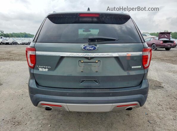 1FM5K7FH3GGC55129 2016 FORD EXPLORER Green Вид ззаду