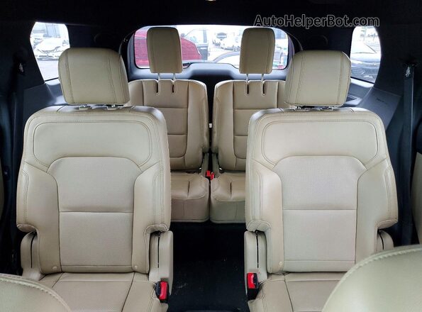 1FM5K7FH3GGC55129 2016 FORD EXPLORER Green Вид задніх сидінь