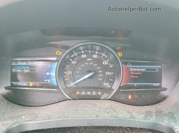 1FM5K7FH3GGC55129 2016 FORD EXPLORER Green Вид щитка приладів