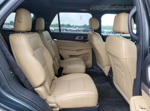 1FM5K7FH3GGC55129 2016 FORD EXPLORER Green Вид задньої частини салону