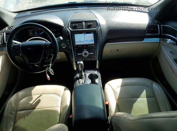 1FM5K7FH4KGA83525 2019 FORD EXPLORER Белый Вид панели приборов