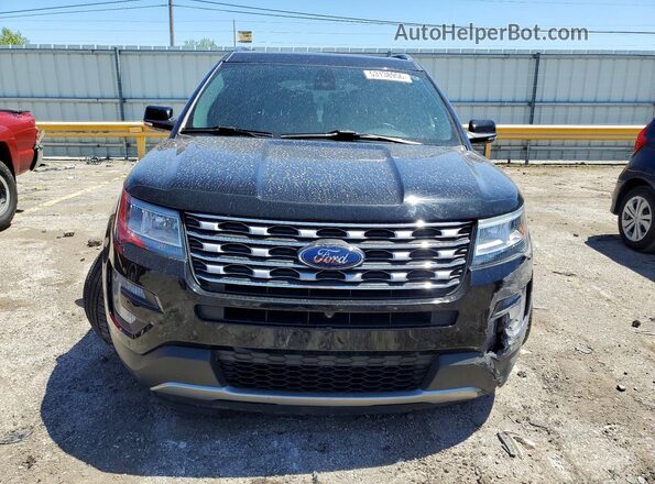 1FM5K7FH5HGC36566 2017 FORD EXPLORER Black Front view
