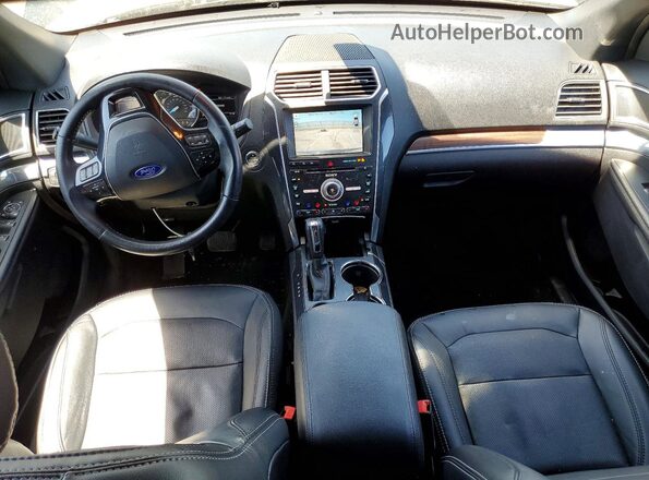1FM5K7FH5HGC36566 2017 FORD EXPLORER Black Dashboard view