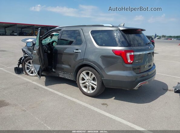 1FM5K7FH6GGD26159 2016 FORD EXPLORER Gray Задня ліва чверть