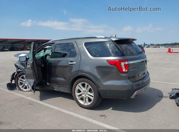 1FM5K7FH6GGD26159 2016 FORD EXPLORER Gray Панорамний вид салону 360°