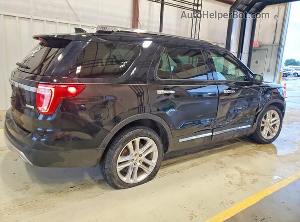 1FM5K7FH6HGC82925 2017 FORD EXPLORER Черный Задняя правая четверть