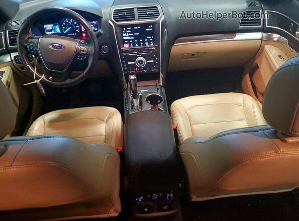 1FM5K7FH6HGC82925 2017 FORD EXPLORER Черный Вид панели приборов