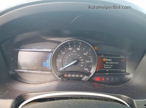 1FM5K7FH6HGC82925 2017 FORD EXPLORER Черный Вид щитка приборов